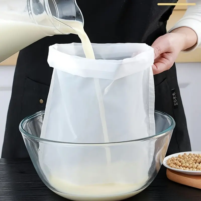 3pcs100 mesh food filter food filter fine mesh nylon cheesecloth coffee filter bag reusable brewing bag nut milk bag, nylon filter bag filter bag vegetable milk filter filter tea filter bag kitchen gadgets Mesh Strainer