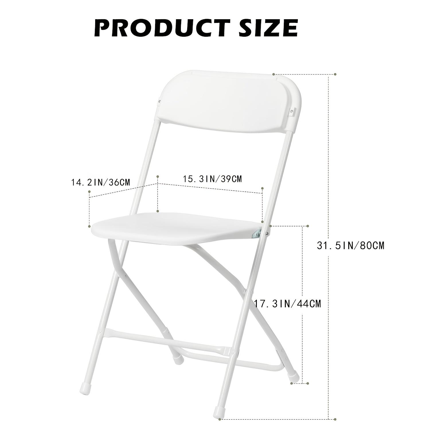 12/6/4//2-piece plastic folding chair, stackable commercial white office chair, suitable for home office, wedding party indoor and outdoor event supplies, back-to-school supplies