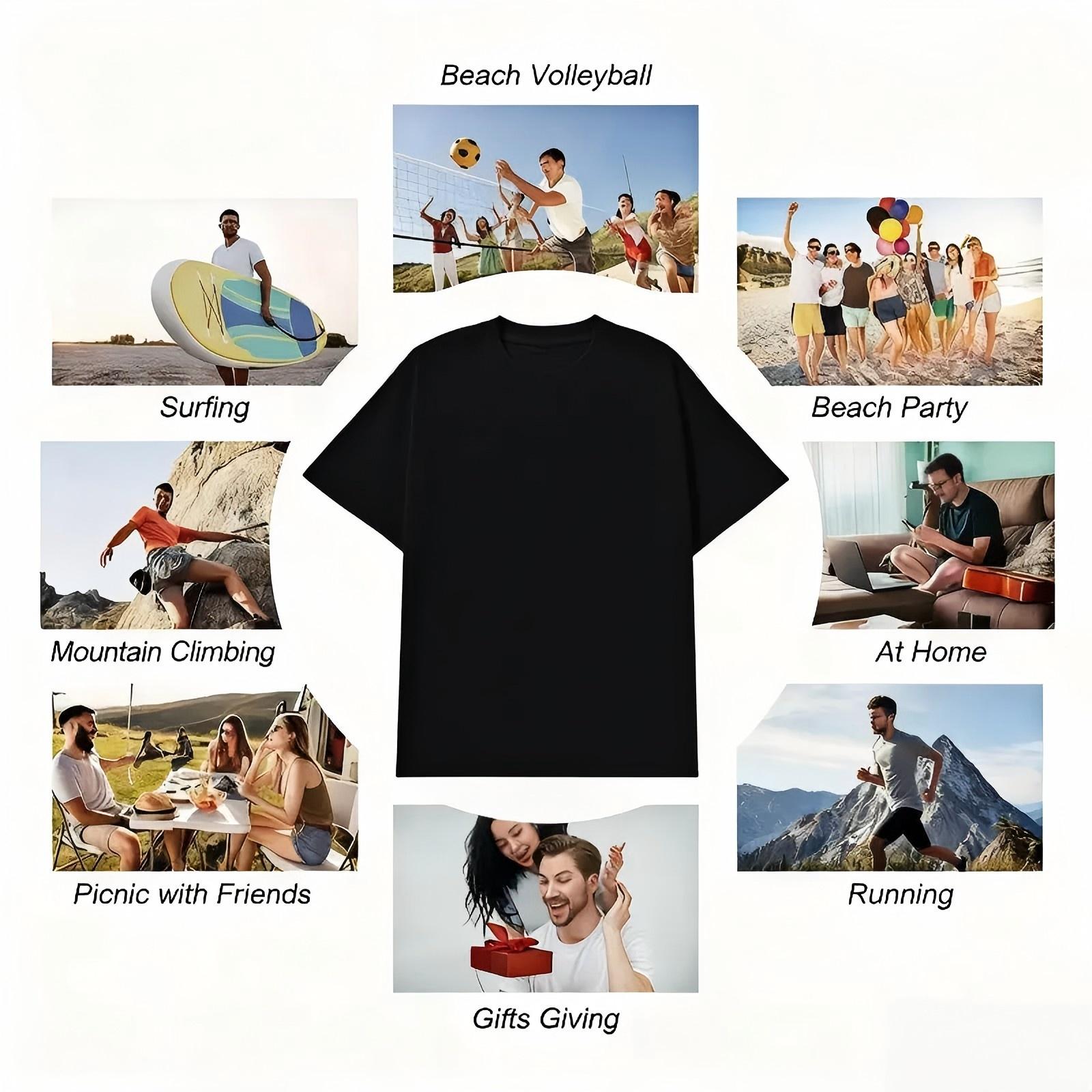 Men's Palm Tree Pattern Printed T-Shirt Casual Short Sleeve 1 Piece - Comfortable Round Neck, Soft Cute Top Streetwear Crewneck Tropical Menswear Shortsleeve hannah montana 20th anniversary merch graphic tee 90s graphic tees