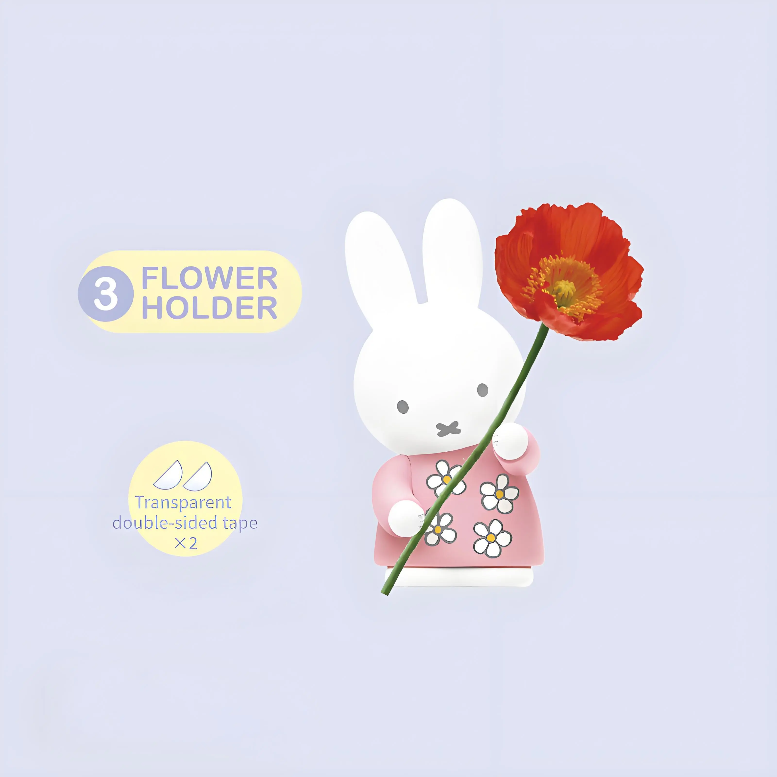 Kawaii Anime Miffy Rabbit Figice Storage Rack Series Cute Cartoon Rabbit Desktop Figice Decoration Creative Trendy Toy Figurines