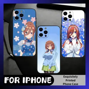 The QQ M-Miku NaKano 5Toubun phone Cases For iPhone12-17 Promax Pro Plus,It's a great gift for a good friend, suitable for holidays, birthdays, and partie