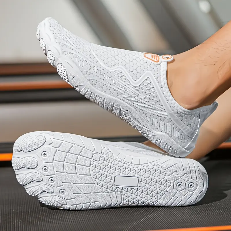 Barefoot Wading Shoes with Rubber Outsole, Quick-Drying Aqua Socks for Stream Crossing, Fishing, and Fitness for Everyone, Breathable, Hiking, Lightweight, Sporty Water Shoes, Barefoot Watershoe Men's Water Shoes