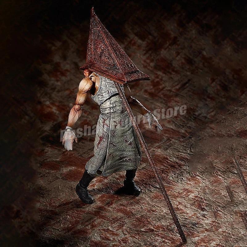 Figma Sp-055 Silent Hill Pyramid Head Action Figure 17cm Red Pyramid Thing Revelation 3D Figure PVC Bubble Head Nurse Model Toys