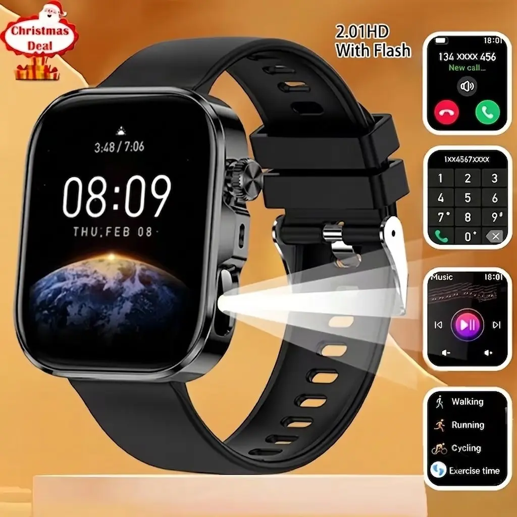 Latest Full Touch Screen Steel Band Smart Watch, Call/answer Phone, Magnetic Charging, 2.01 Inch HD Screen, Android & iOS Compatible