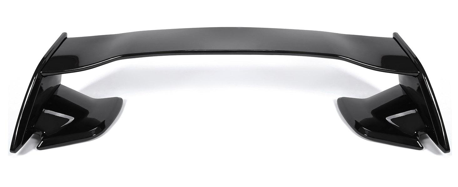 Trunk Spoiler Compatible with 2015-2021 Subaru WRX STI 4 Door Sedan Rear Trunk Spoiler Wing Lid Plastic Glossy Black Vehicle Autos Automotive Car Accessories