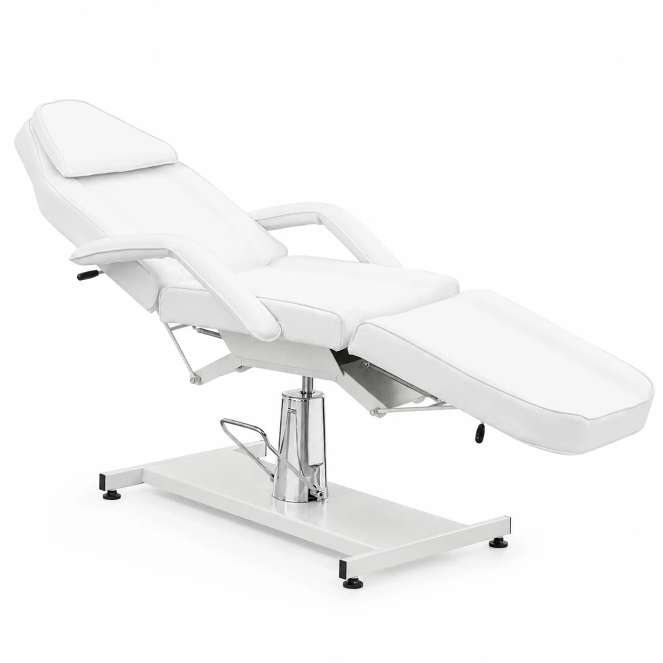 Nokaa 2-in-1 Hydraulic Massage Bed 72.4x24x23.2in Flat Bed & Chair Convertible 360° Swivel Height Adjustable 440LBS Capacity for Facial Tattoo Lash Salon Spa