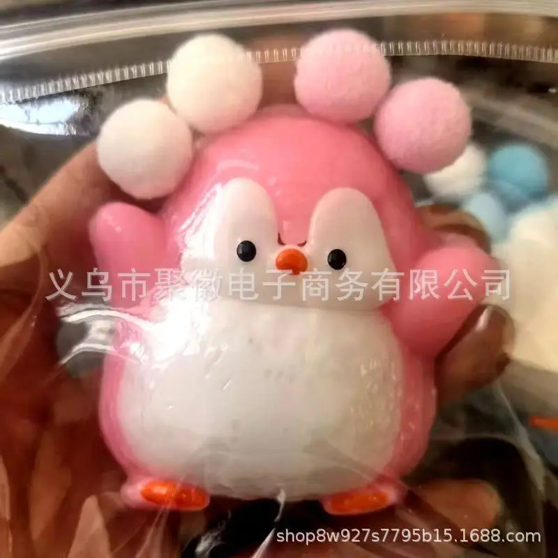 Little Penguin Pinch Music Simulation Creative Decompression Toy Mud Slow Rebound Pinch Decompression Artifact
