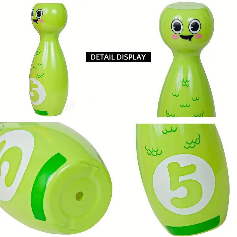 Fun Bowling Toy Set for Kids, Engaging Indoor Sports Playroom, Active Play & Parent-Child Interactive Interaction Game, Cartoon Characters Bowling Balls to Enhance Hand-Eye Coordination