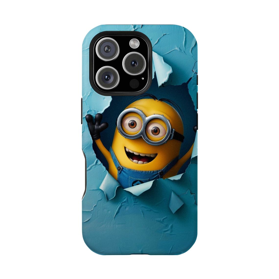 Minions Double-layer durable phone Cases For iPhone 17 16 15 14 13 12 Promax Pro Plus, hard shell protection ,Unique design,best Gift