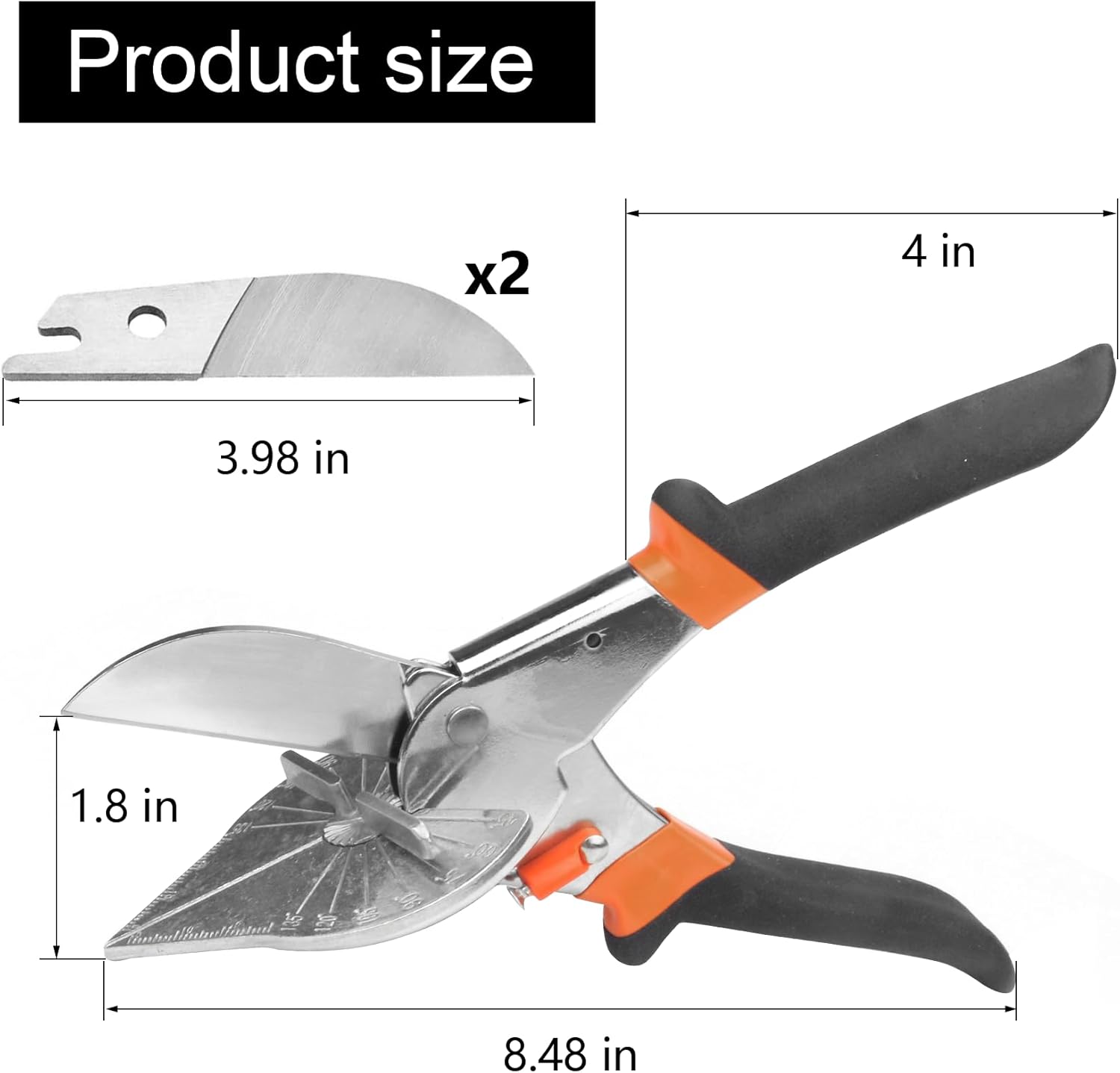 Angle Mitre Shear  - Multifunctional Tool for Angular  of Plastic, PVC, and Molding Trim