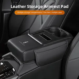 Car Armrest Box Height Pad Storage Box Cup Holder Tissue Box Multifunctional Storage Box For Lincoln Navigator Continental Nautilus Aviator MKZ MKX MKC MKT MKS Corsair Mark E