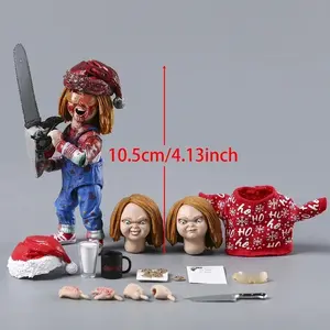 Toy Chucky Ultimate Holiday Edition Action Figure Collectible Toy Christmas Halloween Gift