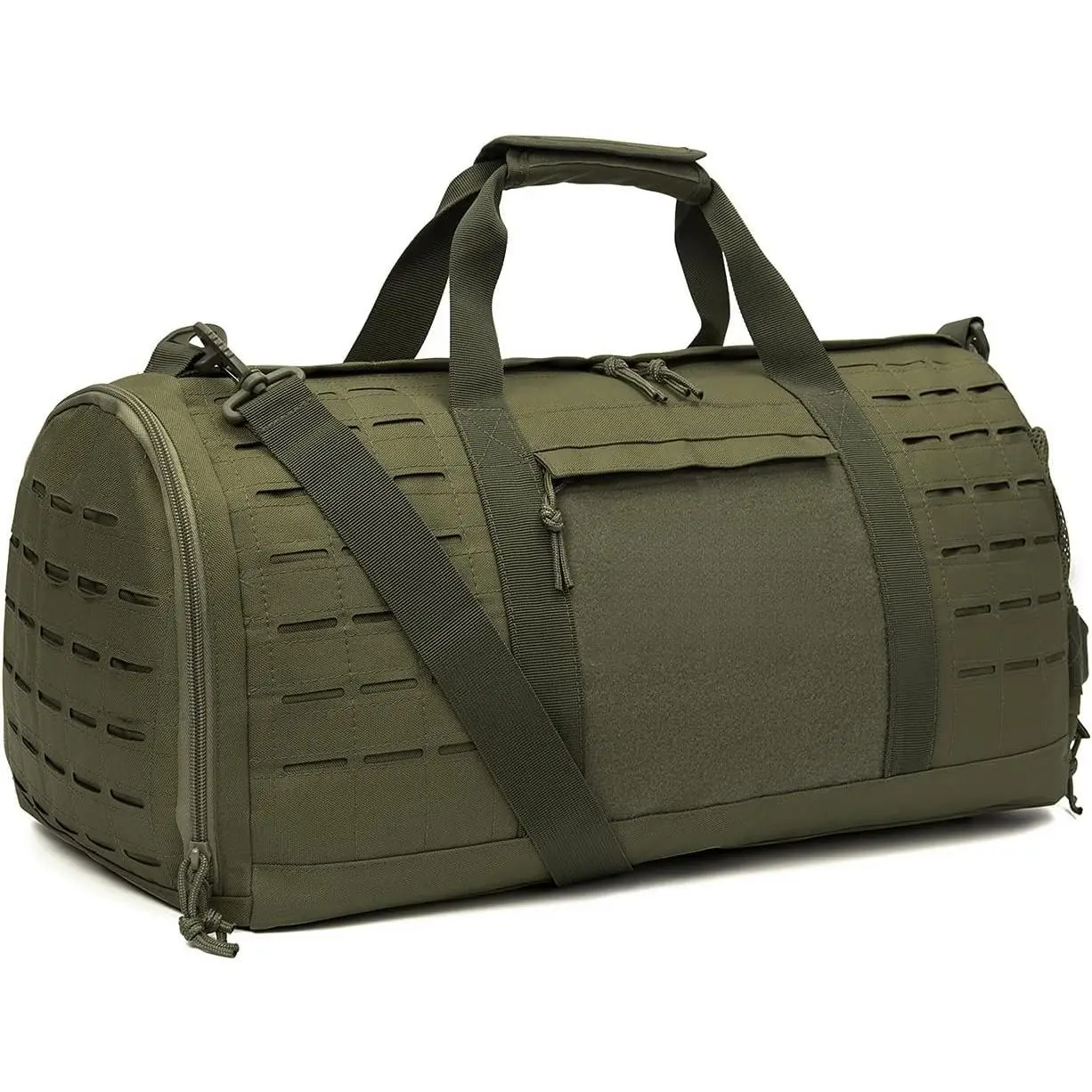 Military Tactical Luggage Bag Men's Sports Gym Bag Travel Handbag with Shoe Compartment Training Bag Basketball Football Weekend Travel Bag