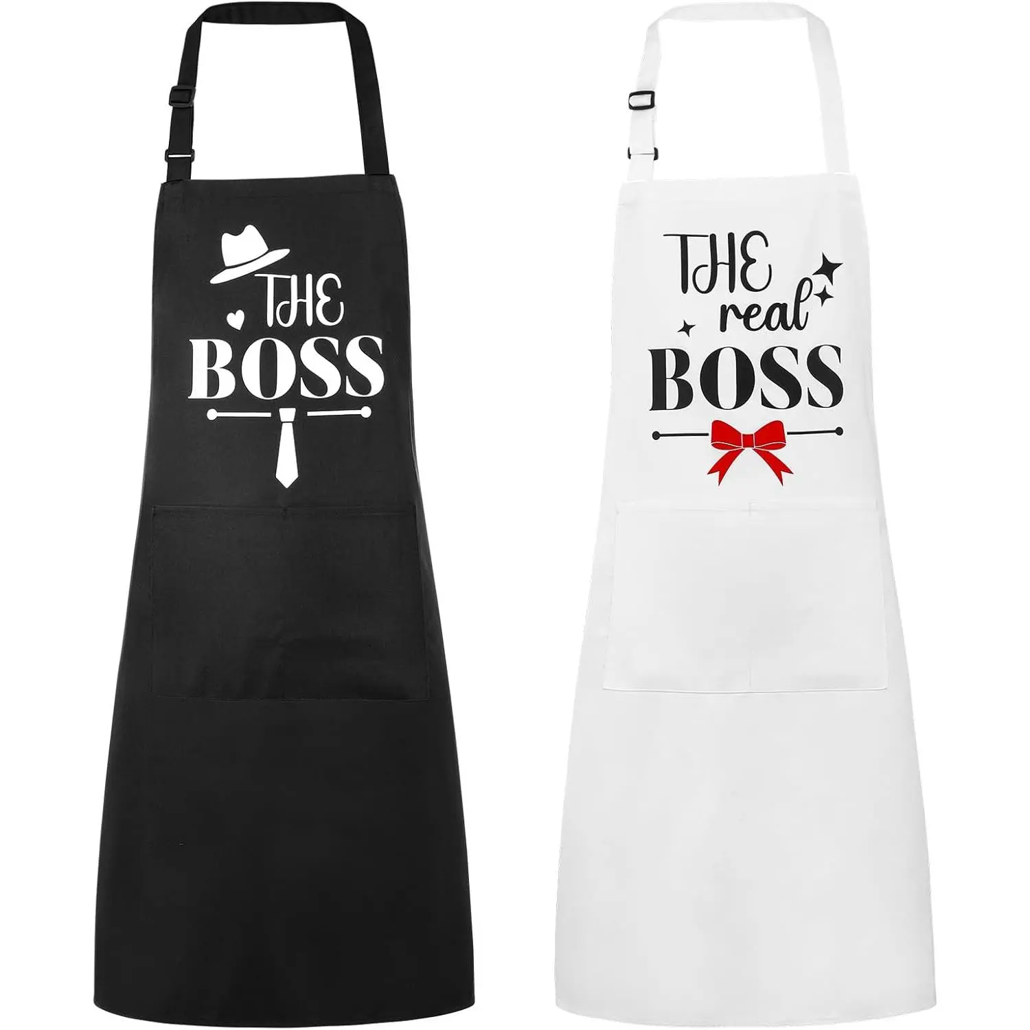 Funny Couple Aprons His and Hers Apron Adjustable Kitchen Apron Couple Gift  Engagement Wedding Valentines Day