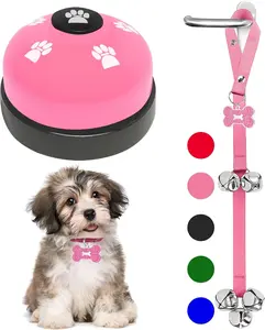 2 Pack Dog Door Bells Dog Doorbell to go Outside Puppy Train Bell for Dogs to Ring to go Potty Puppy Toilet Training Bell Jingle Bells for Door Knob Puppy Essentials Accessories