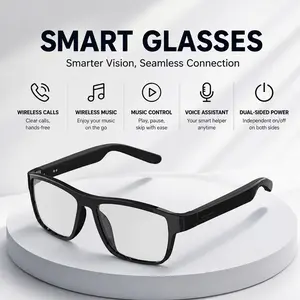 Senbono Best-Selling Smart Audio Glasses with Comfortable Open-Ear Acoustic Design, 1508 Large Magnetic Circuit Speakers for Clear Calls and Rich Bass, Stable BLE 5.4