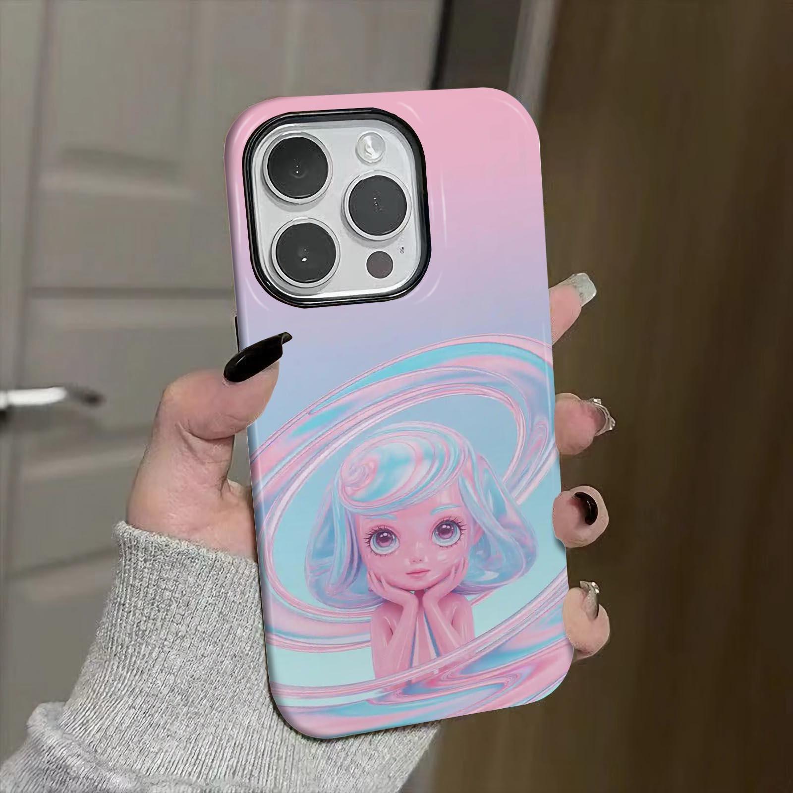 swirls, pastel, abstract Soft And Hard Two-In-One Film Printed Full Pattern Case For IPhone 16 15 14 13 1211 Pro Max Plus Phone Case