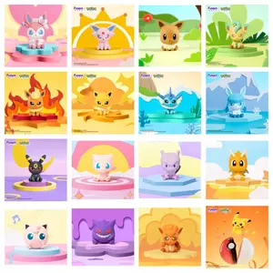 Funism Palmsize Wonders Vol.1-3 Eevee Evolution Confirmed Blind Box Toy Gift, Sealed Collectible Figurine with Pikachu, Gengar, Mew, Psyduck, Charmander, Squirtle, Dragonite, Mewtwo (blind bags included)