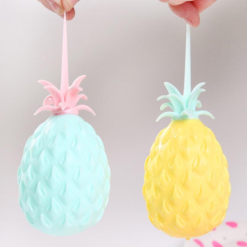 Pineapple Stress Ball Water Feeling Squishy Vent Toys Water Beads Squeeze Fidget Toy Anxiety Stress Relief Toy Sensory Squish