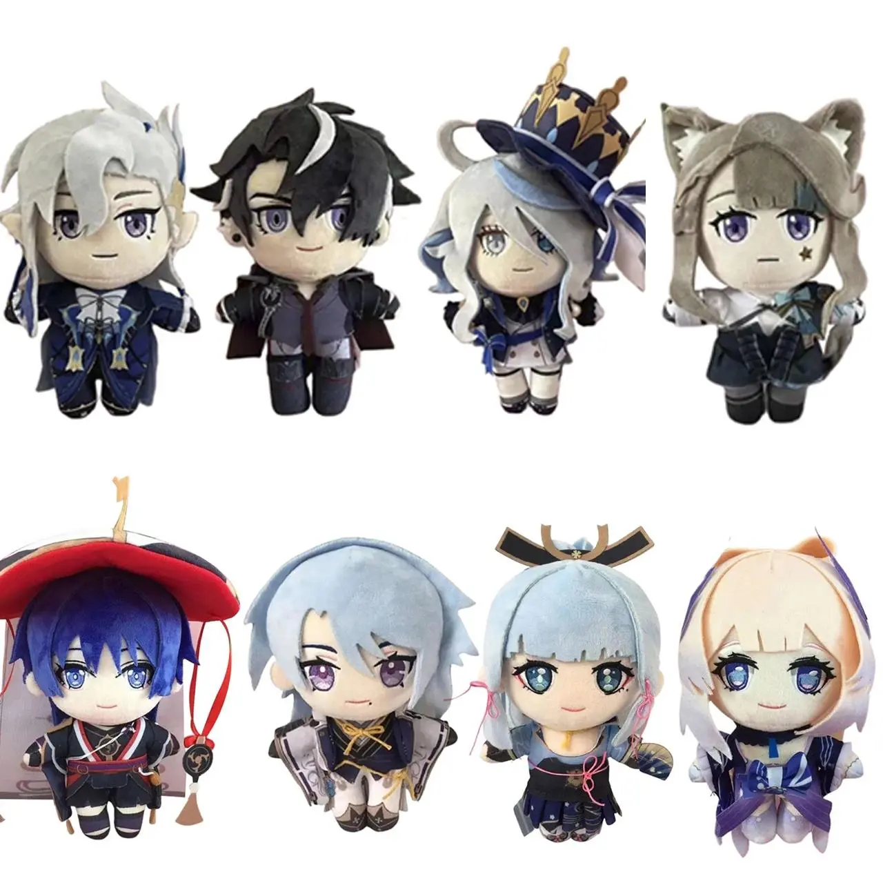 Game Impact Plush Scaramouche Lyney Furina Shikanoin Heizou Kamisato Ayato Yae Miko Shenhe Raiden Soft Doll Gifts