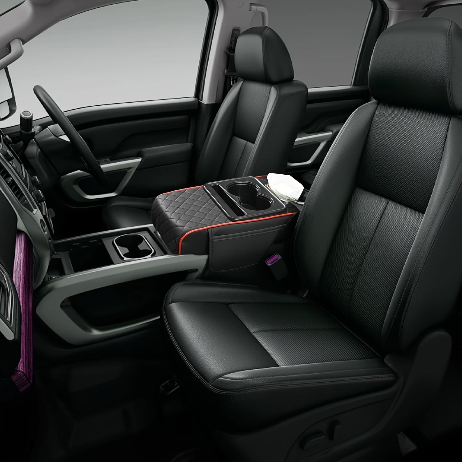 Car Center Console Storage Box, Multifunctional Car Center Console Armrest Pad, Car Interior Accessories for Stowing & Tidying, Car Console Organizer