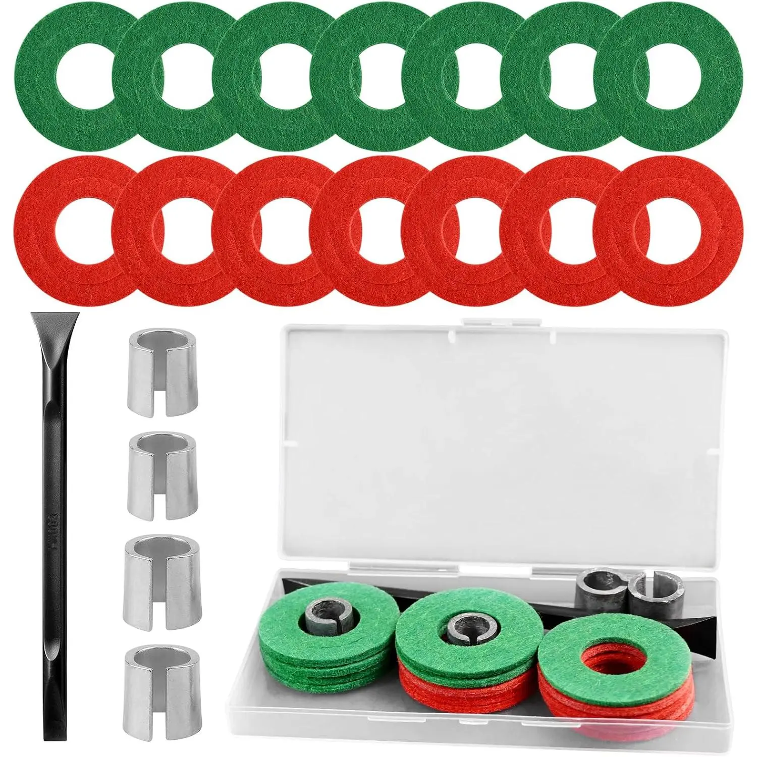 2 Sets Battery Post Shim Set With 14 Washers - Lead Terminal Shim Caps Car Battery Repair - s Top Post Battery Ends