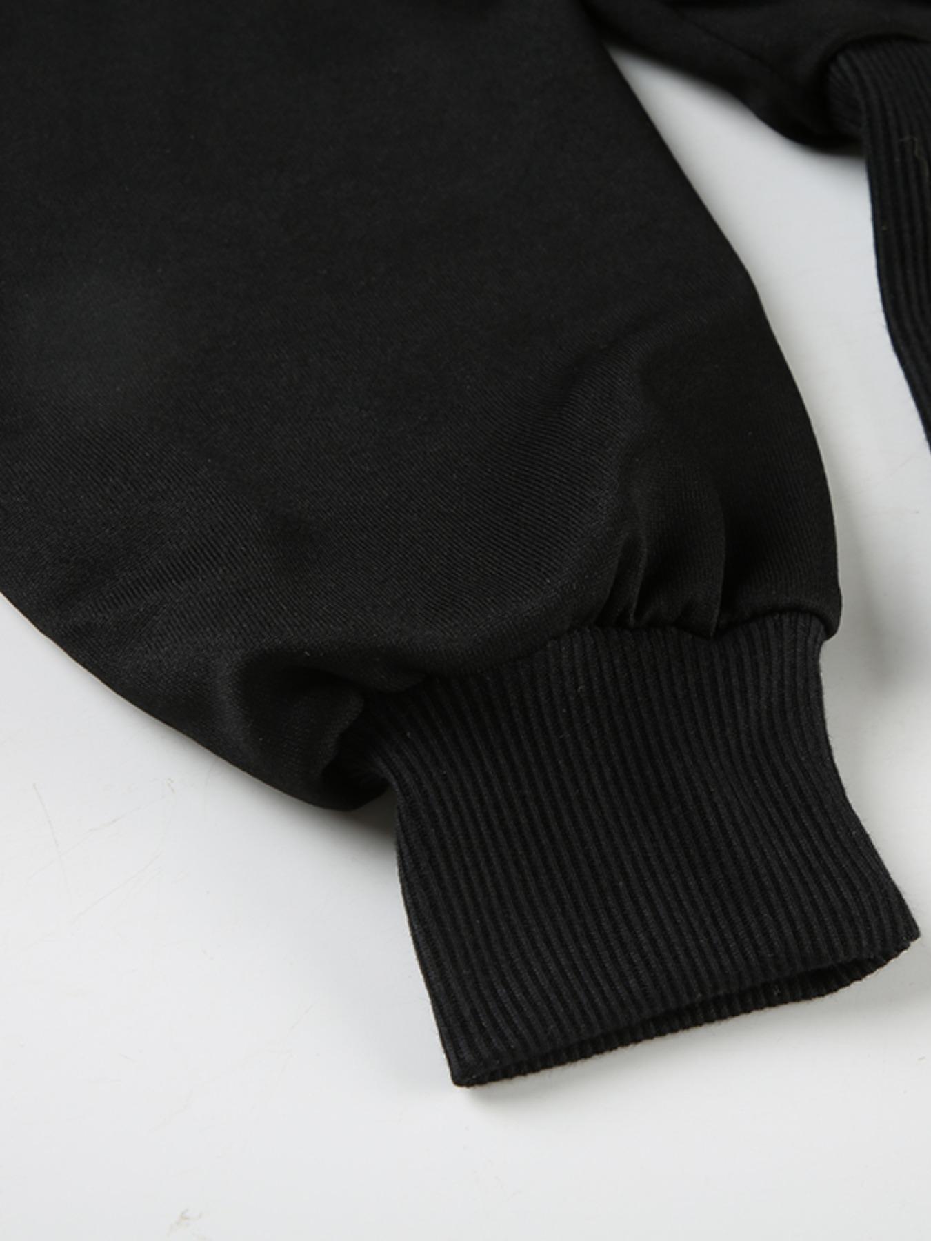 Women's Zip Up Tight Hoodie Jacket, Street Fashion Casual Long Sleeve Outerwear for Daily Outdoor Wear, Women Clothing for Fall & Winter