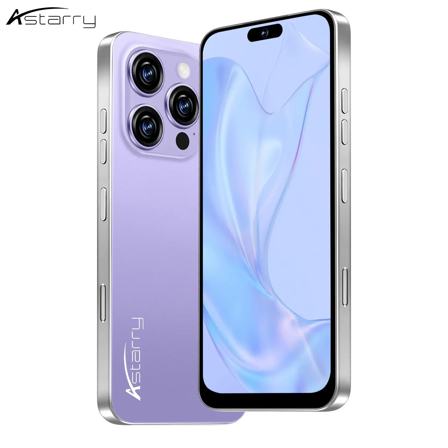 Astarry-16 Pro Max Smart Android Phone, 4GB+64GB RAM, Dual Camera, 4100mah Battery, Dual Sim, WiFi, Bluetooth-compatible, GPS, Face & Fingerprint Unlock
