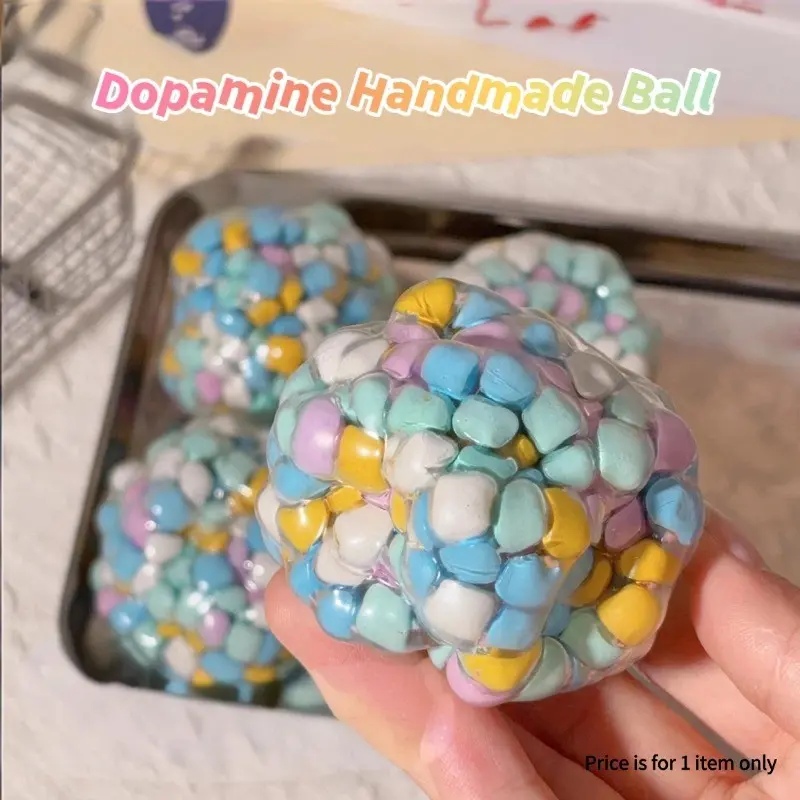 Dopamine Handmade Ball, Squeeze Fun, Stress Relief Toy, Sensory Fidget Ball, Sensory Decompression Ball, Perfect for Relaxation, Ideal Gift for Anxiety Relief, Unique Sensory Experience, Squishy Balls