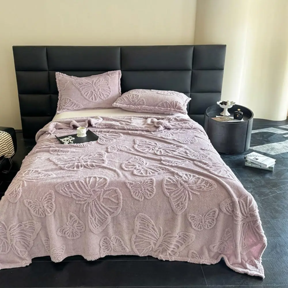 Plush Fleece Decor Blanket, Simple Solid Tone Household Bed Throw,Soft Fluffy Couch Cover, Large Size Durable Home Textile, For Bedroom Sofa Lounge Daily Leisure Use,Washable Cozy Indoor Blanket,For Daily Household Rest Decor