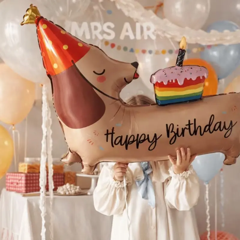 Cute Standing Puppy Balloon, Perfect for Dog Theme Birthday Parties, Baby Shower, Pet Party Decorations, Easy Atmosphere Creation