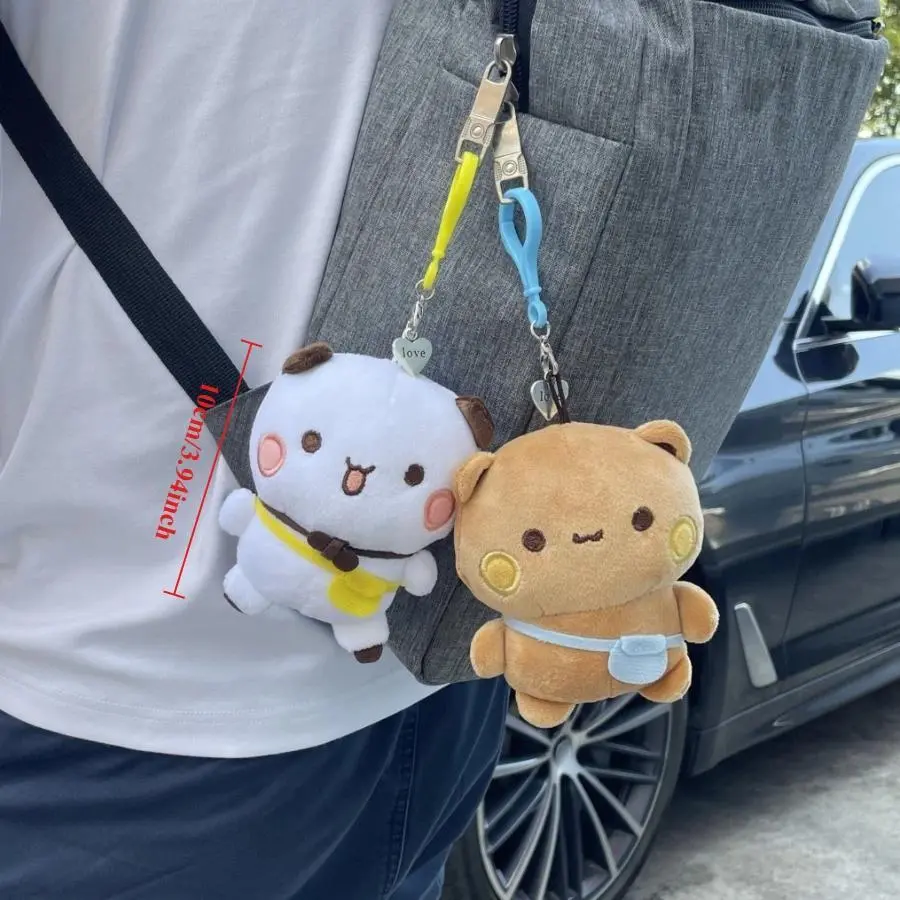 Cute Bubu and Dudu Panda Plush Doll Soft Sleeping Buddy Kawaii Cartoon Fluffy Bear Toy Car Sofa Decor Christmas/Birthday Gift