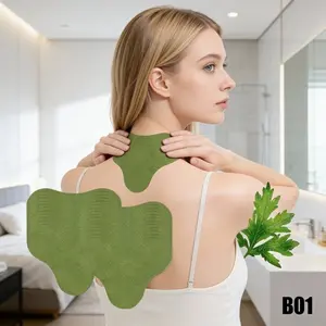 30PCS Natural Wormwood Neck Warm Pads, Self-Heating Herbal Heat Patches for Body Soothing, Soft Non-Woven Fabric, Multi-Use for Neck Back Shoulder & Hand, Daily Care Essential & Outdoor Activities Support