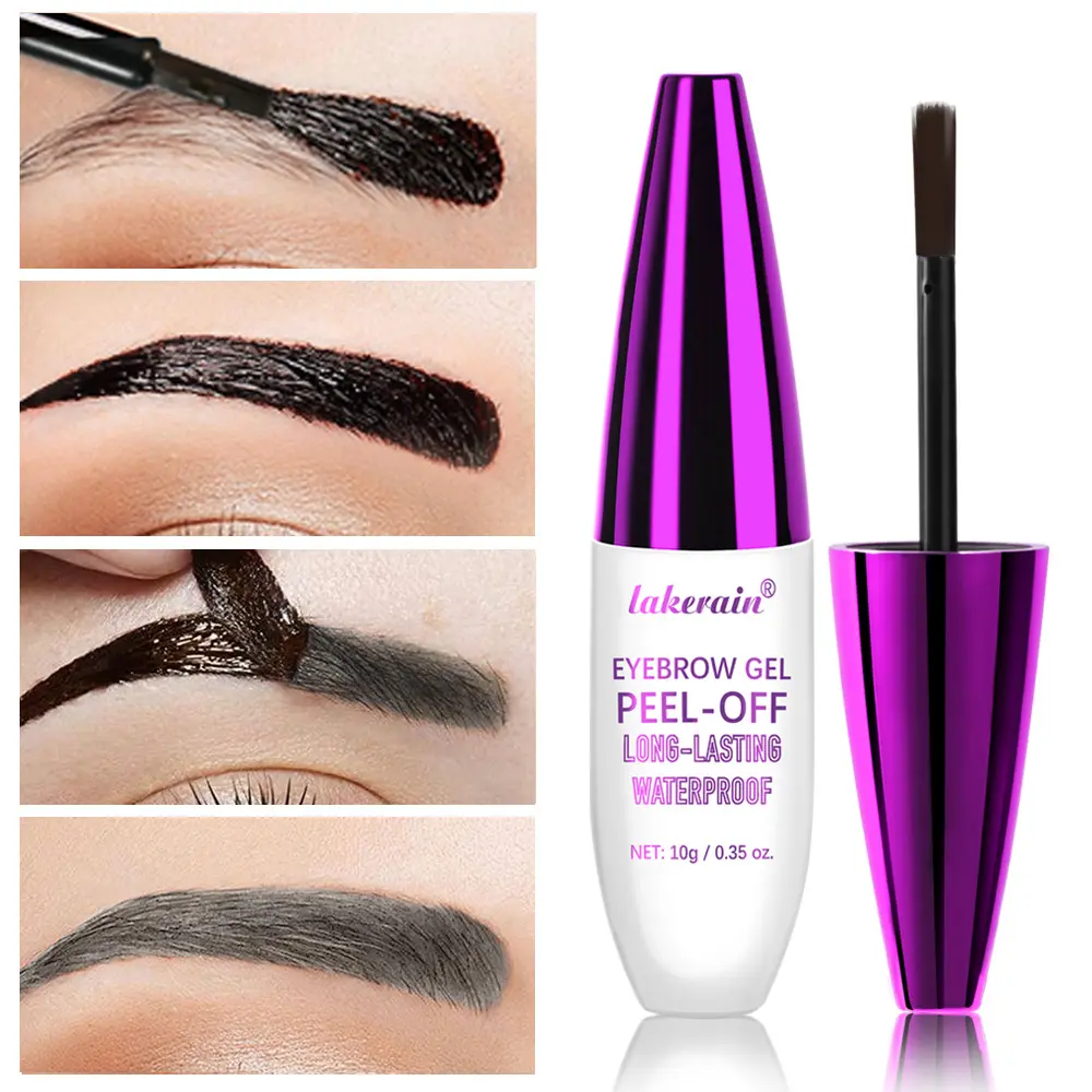 Tear Off Eyebrow Glue, Tear Off Dye Eyebrow Paste, Long-lasting Waterproof, Non Fading, Natural Shaping, Peel Off Eyebrow Paste