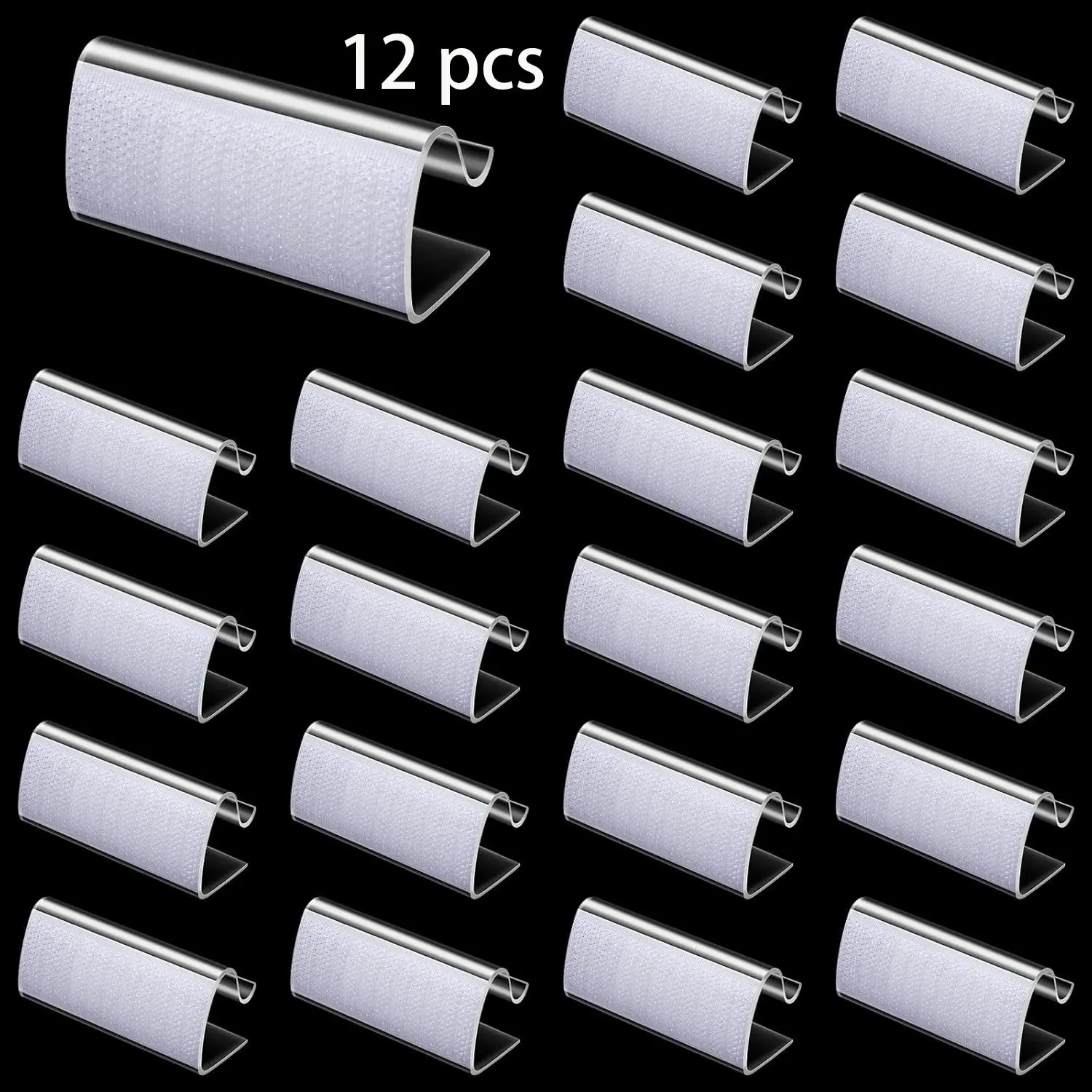 Table Skirting Clips Table Skirt Clips Table Cover Tablecloth Clips Clear Tablecloth Clips Clear Table Clips for Indoor Outdoor Events Wedding Meeting Party Picnic Banquet (12 Pieces)