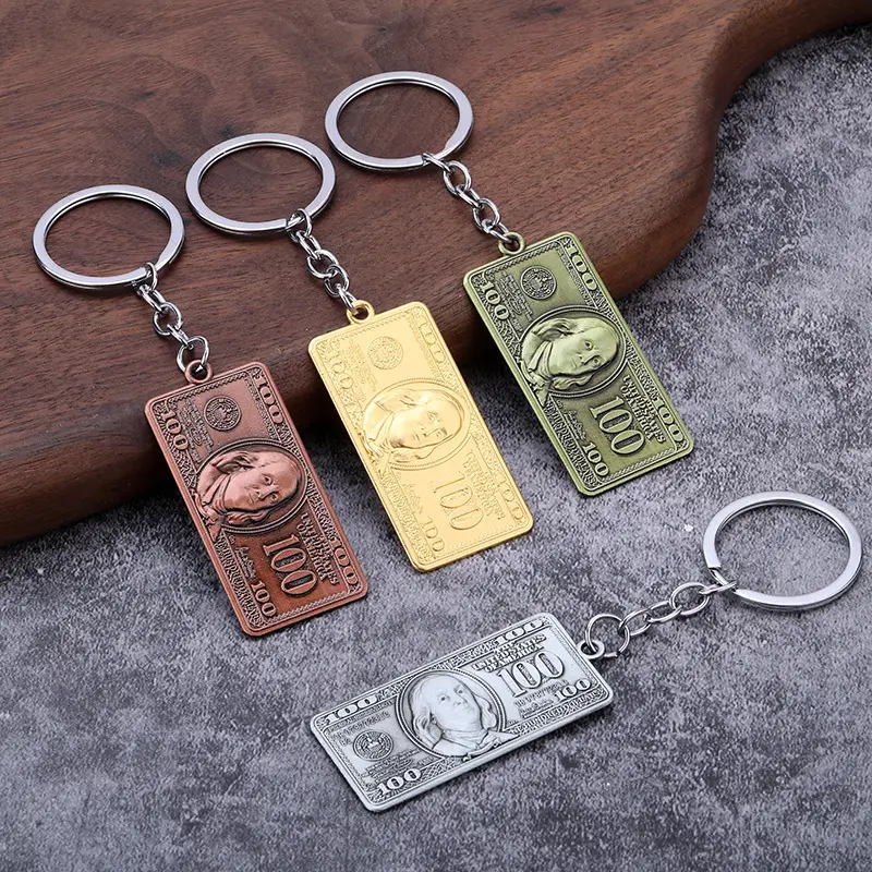 Novelty Dollar Bill Keychain Pendant, Unique Get Rich Money Charm Bag Accessory