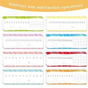 16pcs Dry Erase Number Lines for Students - Small White Board Math Manipulatives with Double-Sided Design, Perfect for Classroom Supplies & Teacher Use, Math Teacher Gift