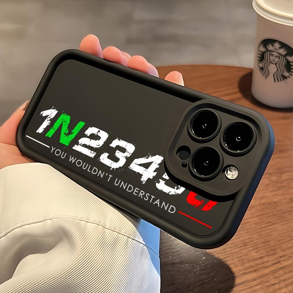 Motorcycle Rider 1N23456 Phone Case Suitable for iPhone 17 E Air Pro ProMax iPhone16 15 14 Plus 13 12 Mini 11 X XS XR Shockproof Soft TPU Back Cover