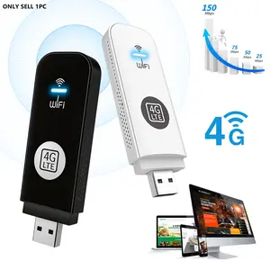 4G LTE WiFi Router, USB Powered Mobile Hotspot 150Mbps, Connects Up to 10 Devices, Secure WiFi for Remote Work, Travel, Camping & Home Use