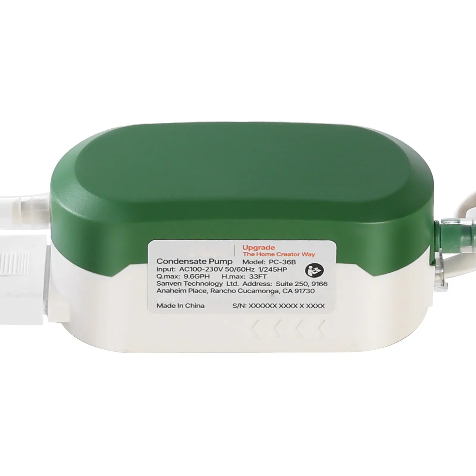 Condensate Pump, Automatic AC Condensation Removal Pump with Safety Switch, 1/245 HP (3W) Maximum Power, 35 Ml Volume Capacity, Keeps Space Clean