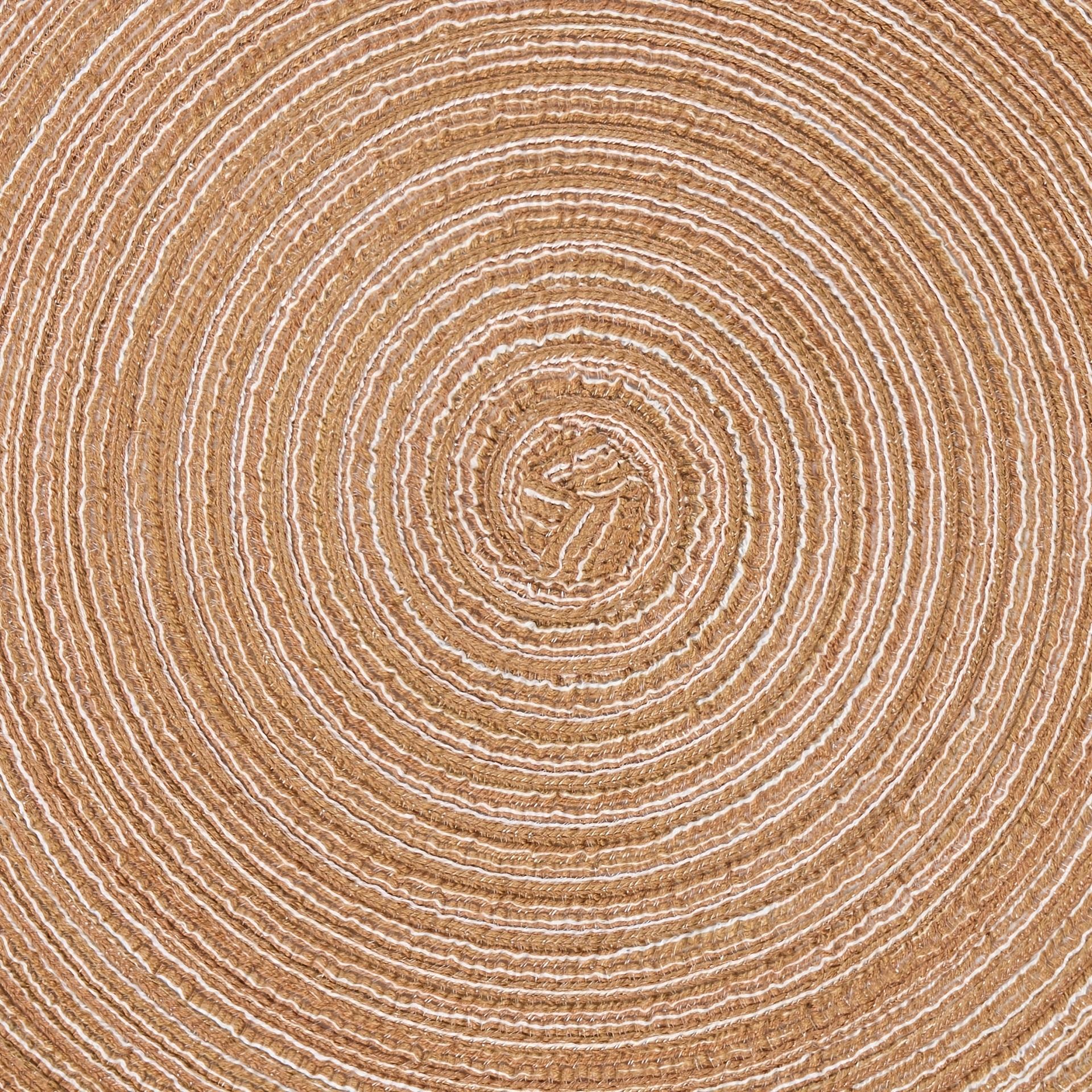 4/6/12pcs Round Woven Placemats with Lace Trim, 29.97 cm - Solid Color Options, Retro Style Kitchen Table Decor Mats for Bowls & Cups, Non-Slip Pads Suitable for Holiday Gatherings, Birthday Parties, Wedding Dinners, and Home Décor