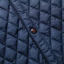 Zaitun Men's Diamond Quilted Puffer Down Jacket Lightweight Business Casual Button Down Shirts