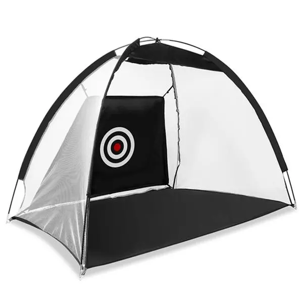 Golf Hitting Net - 78.7in Large Foldable Portable Weatherproof Tear-Resistant Polyester Training Aid, Golf at Home Indoor-Outdoor Driving Practice with Target, Carry Bag-3209, Fast Setup, 78.7X39.4in, Compact Design, Chipping Practice Net Golf Training Eq