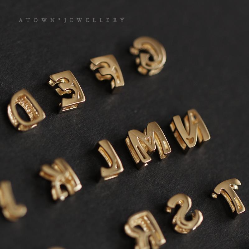 Sterling Silver 925 Personalized Name Necklace Custom Initial Letter Pendant Dainty 14K Gold Plated Cute Mini Jewelry Gift For Her Him Couple Anniversary Birthday Present