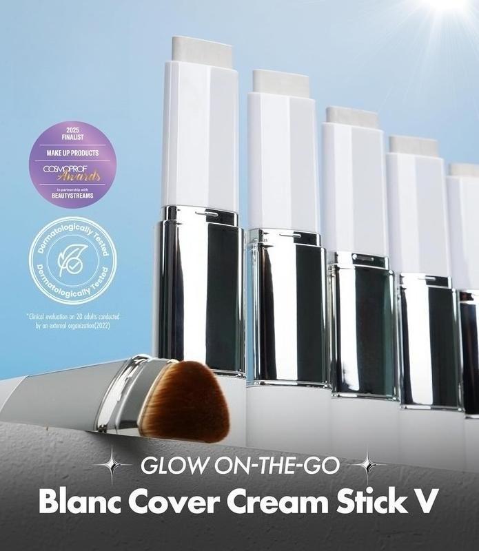 Cover Cream Stick V w/ Detachable Brush - Korean Skin Care Color-Changing Foundation Stick with Collagen Capsules (0.45 oz) Cover Cream Stick V w/ Detachable Brush - Korean Skin Care Color-Changing Foundation Stick with Collagen Capsules (0.45 oz)