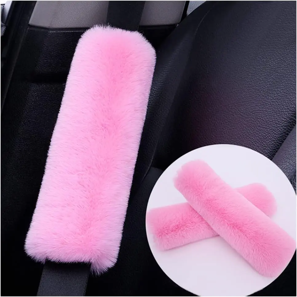 2 count   Seatbelt Covers - Soft&Comfortable Plush Seat Belt Cushion Protects  -  Seat Belt Covers for Adults or  Fits   SUV Van RV (/2pcs)