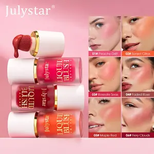 Multicolor Velvet Liquid Blush, Waterproof Long-Lasting Makeup, Lightweight Natural Look, Suitable for All Skin Tones, Medium Coverage, Natural Berry Shade, Beauty Cosmetics