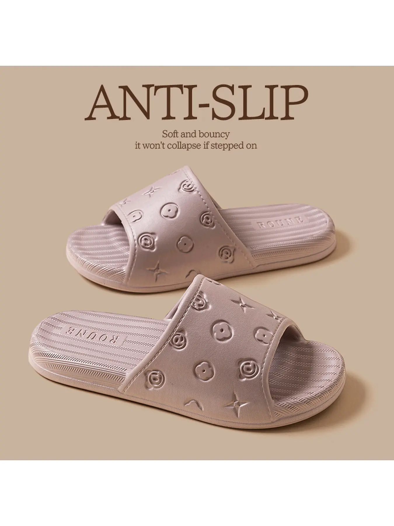 Women's Summer EVA Indoor Shoe Slippers High-end Non-slip Odor-resistant Bathroom Shower Home Casual Slippers
