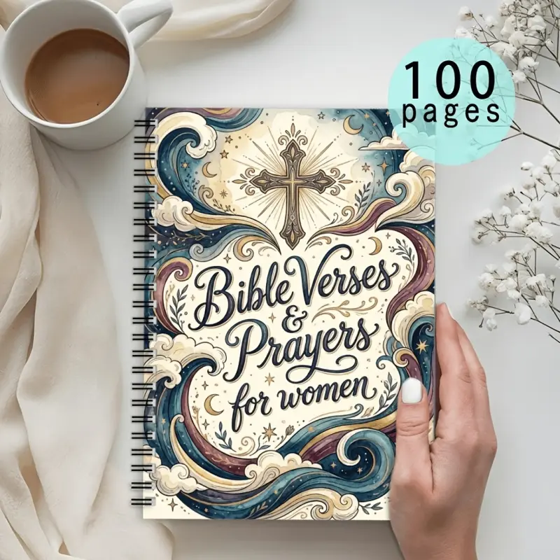 A Christian prayer journal designed specifically for women, featuring blank notebook pages, the S.O.A.P. prayer method, and Bible verse covers. As a perfect gift to nurture faith, this prayer journal is meant to support spiritual growth.