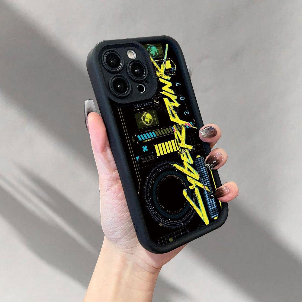 Cyberpunk Style Tech-Inspired Patterns and Text Phone cases Case ...